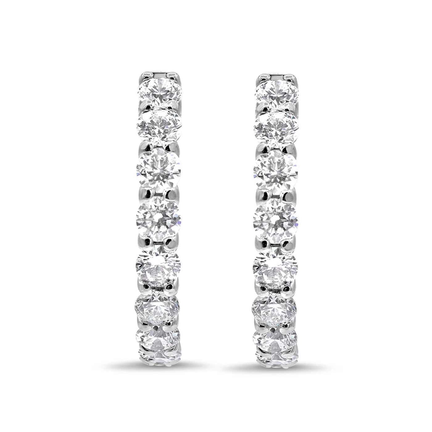 1-Inch Diamond Hoops