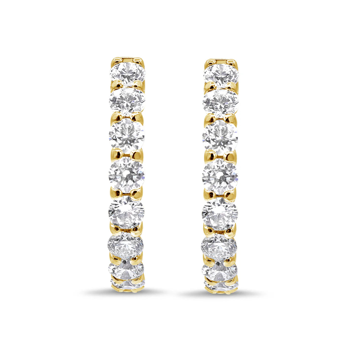 1-Inch Diamond Hoops