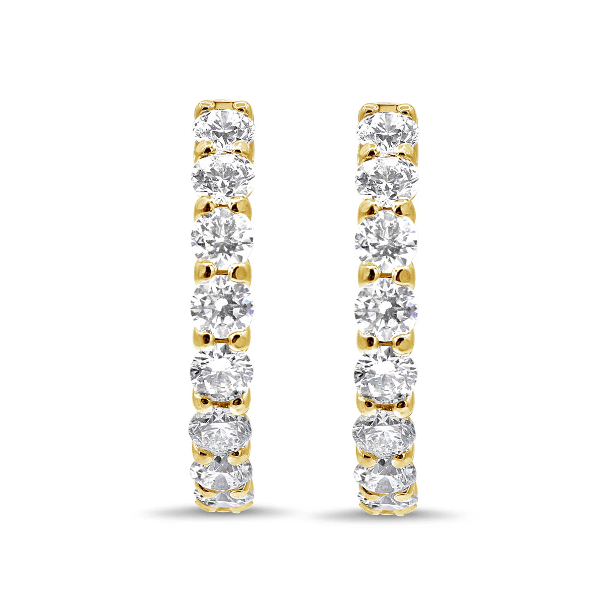 1-Inch Diamond Hoops
