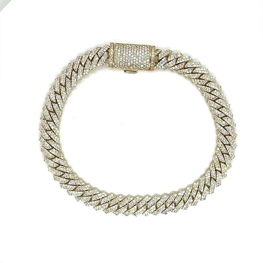 Round Diamond Bracelet, 4.88 ct., 14K Yellow Gold, Lab Grown