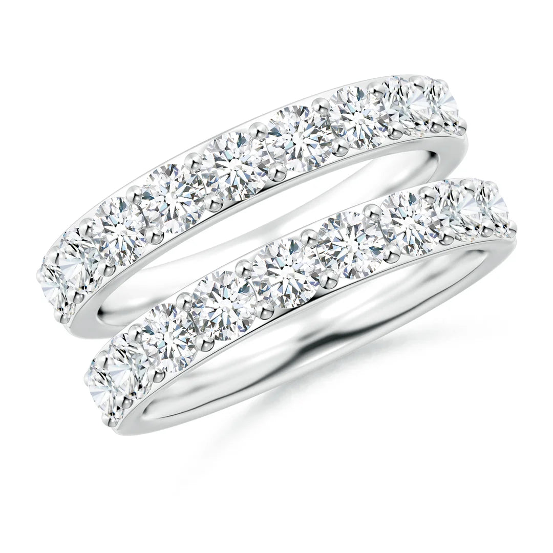 Diamond Double Shank Wedding Ring