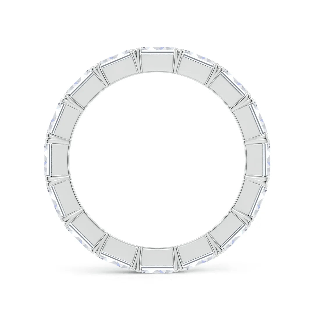 Emerald-Cut East-West Eternity Diamond Wedding Ring, Lab-Grown
