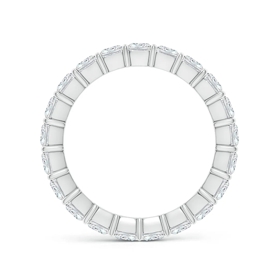 Radiant-Cut Diamond Classic Eternity Wedding Ring, Lab-Grown