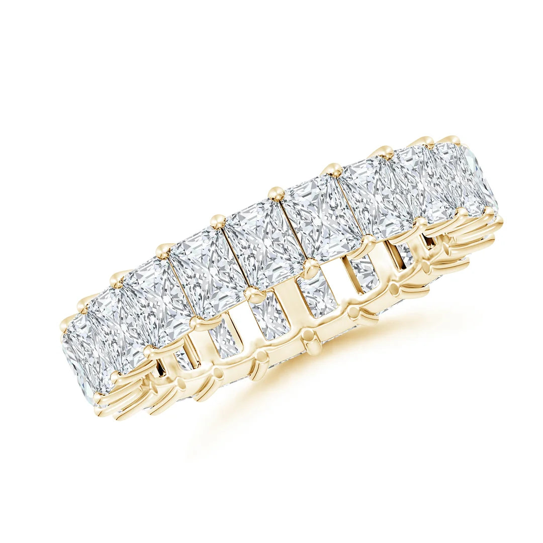 Radiant-Cut Diamond Classic Eternity Wedding Ring, Lab-Grown