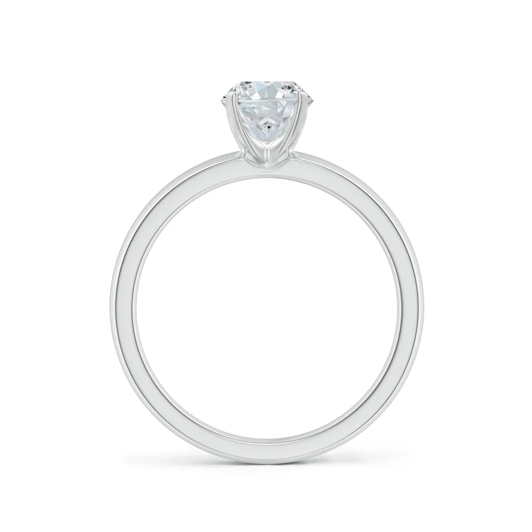 Oval Diamond Solitaire Engagement Ring