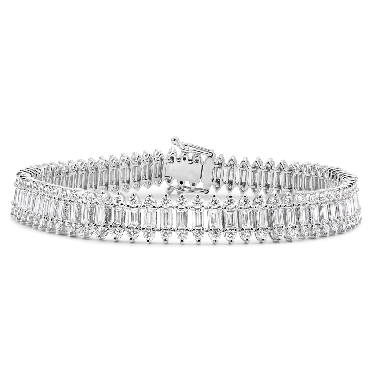 Round and Baguette Bracelet