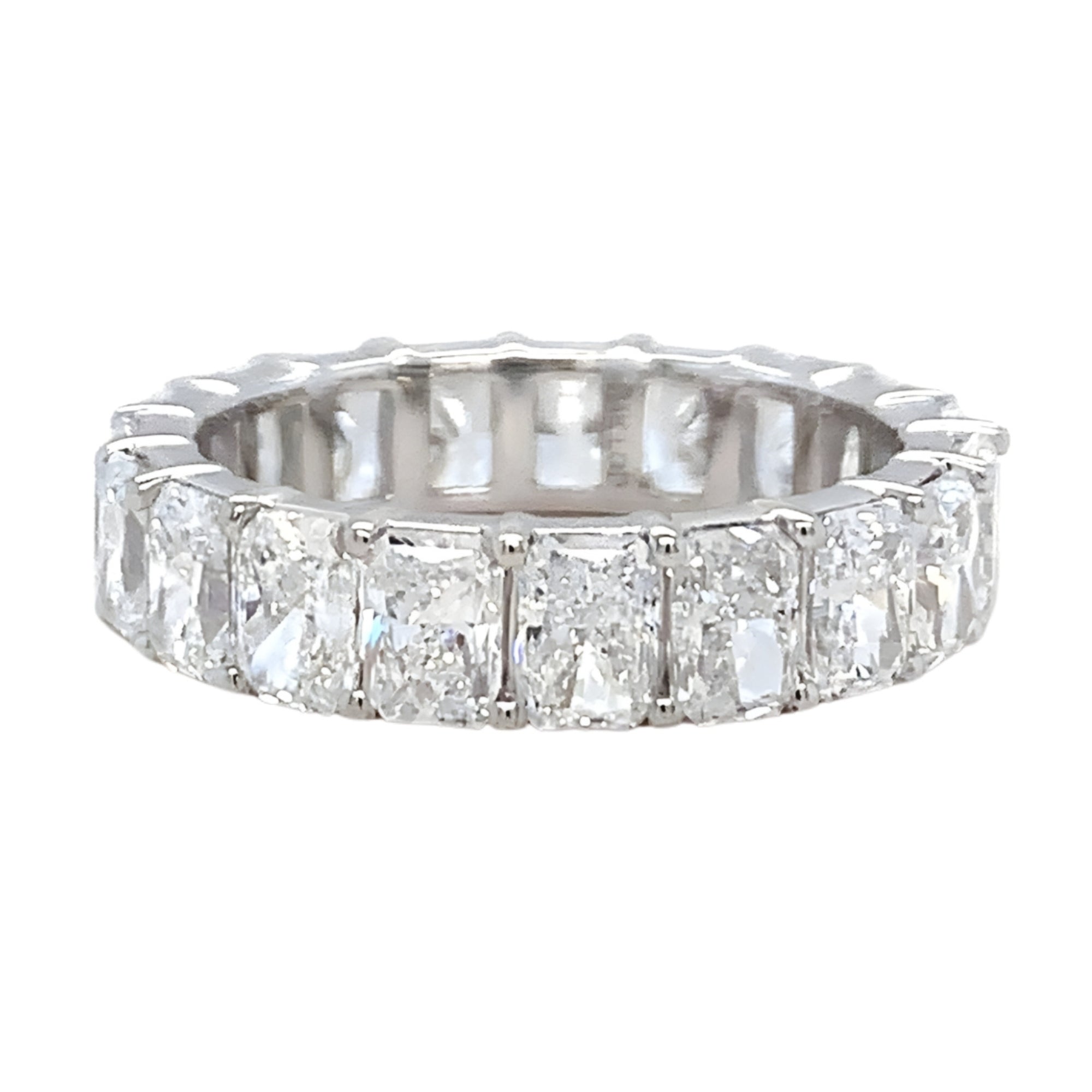 Long Radiant-Cut Diamond Eternity Band, 2.80 ct., 14K White Gold, Lab Grown