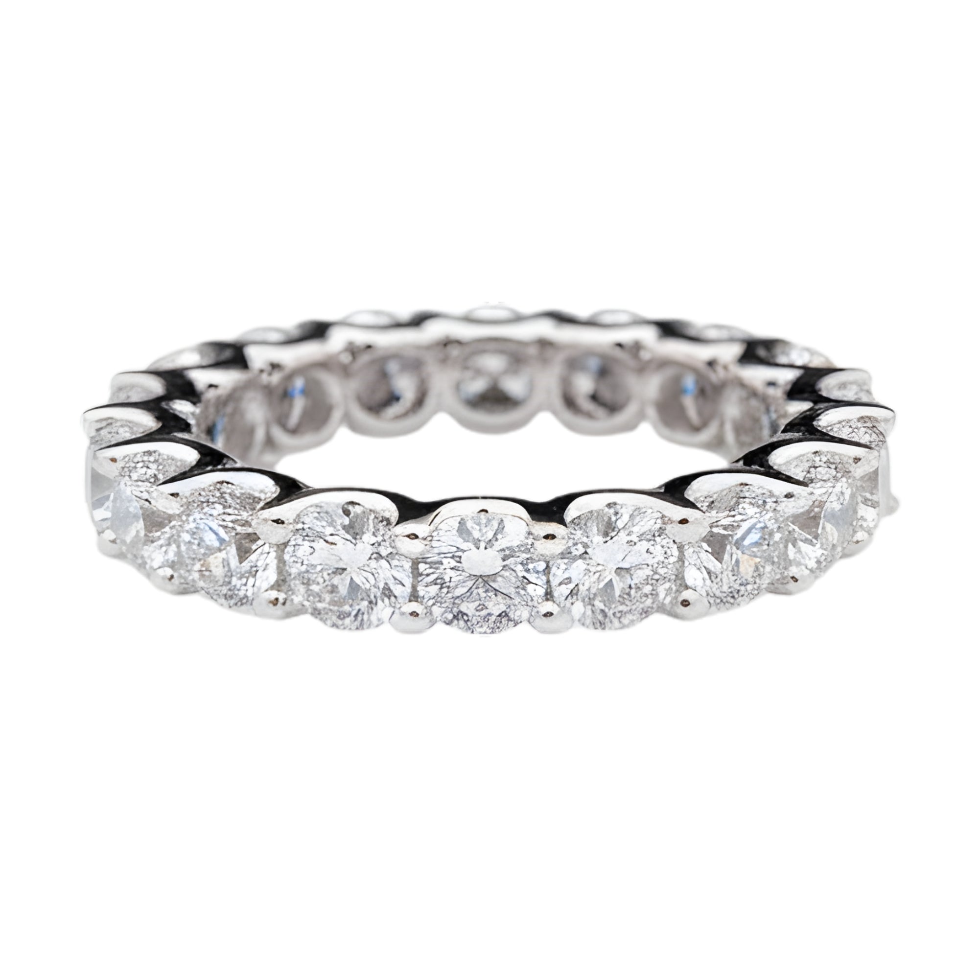 Round Diamond Eternity Band, 3.69 ct., 14K White Gold, Lab Grown