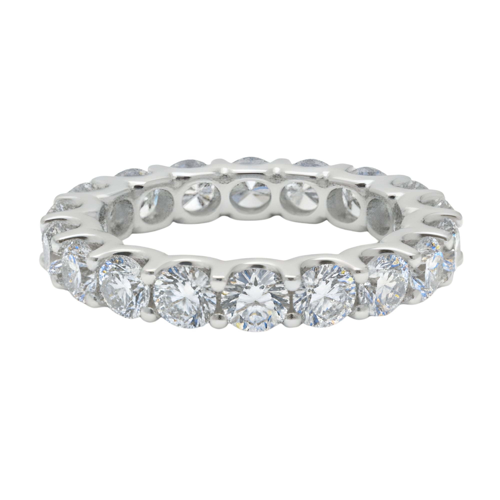 Round Diamond Eternity Band, 3.60 ct., 14K White Gold, Lab Grown