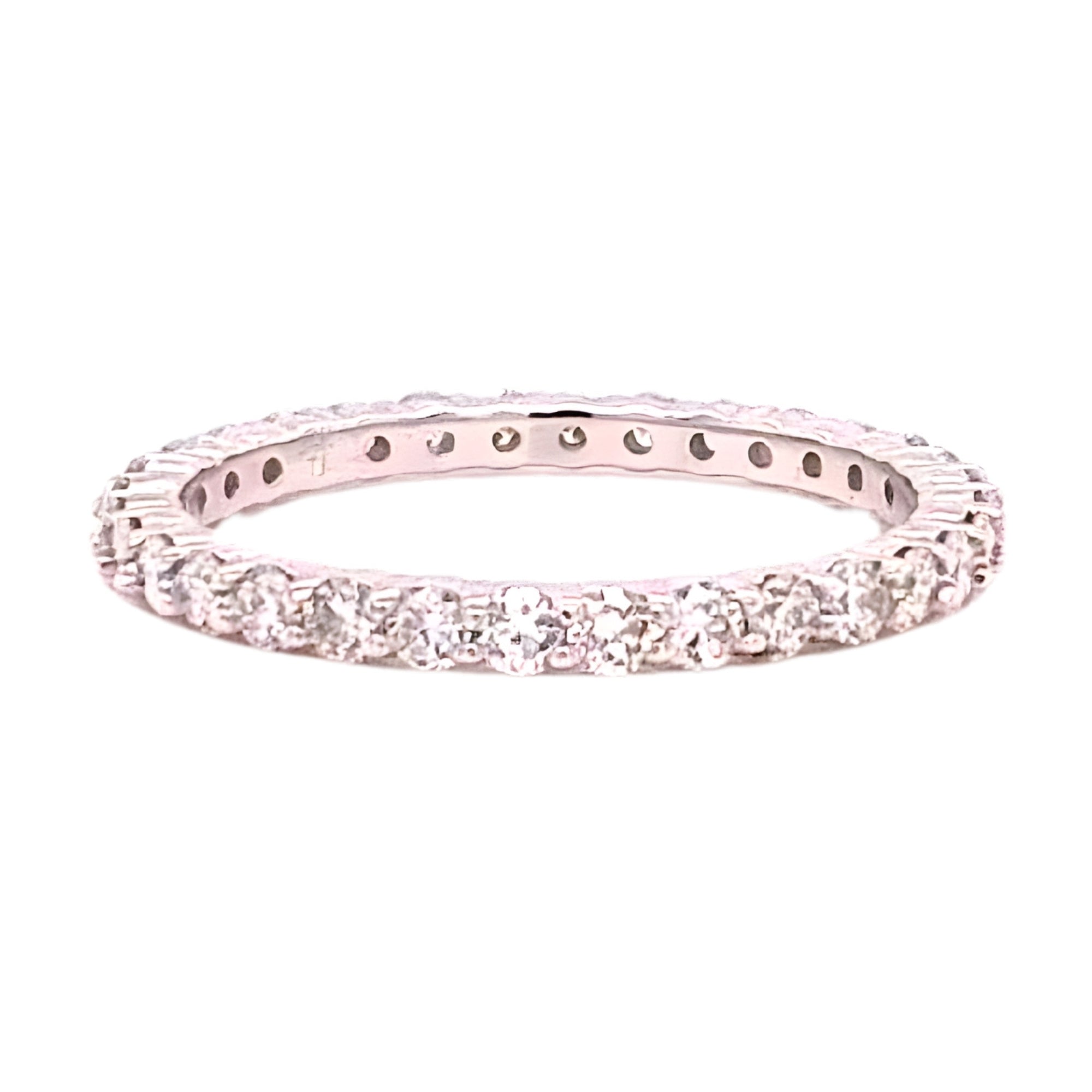 Round Diamond Eternity Band, 0.79 ct., 14K White Gold, Lab Grown