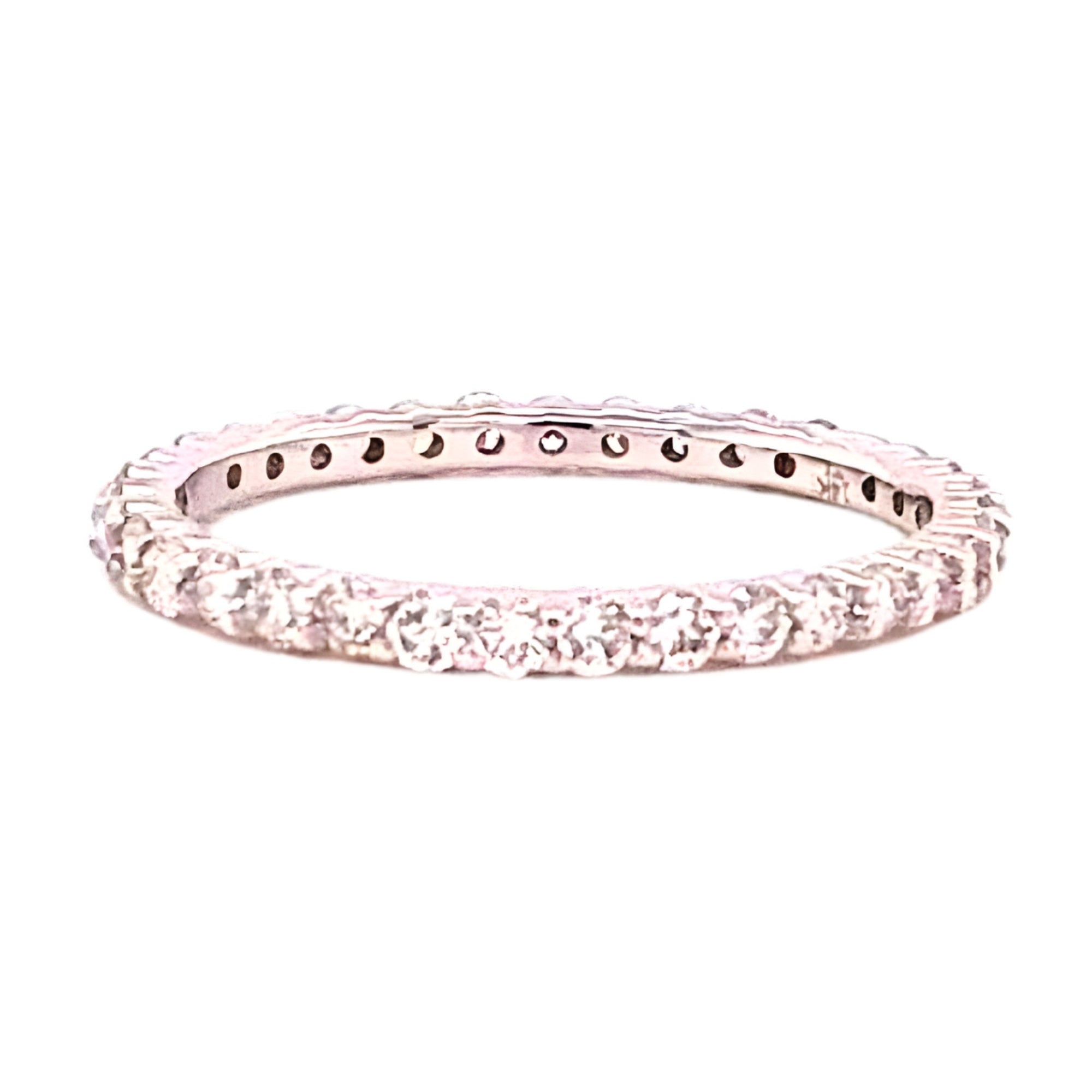 Round Diamond Eternity Band, 0.82 ct., 14K White Gold, Lab Grown