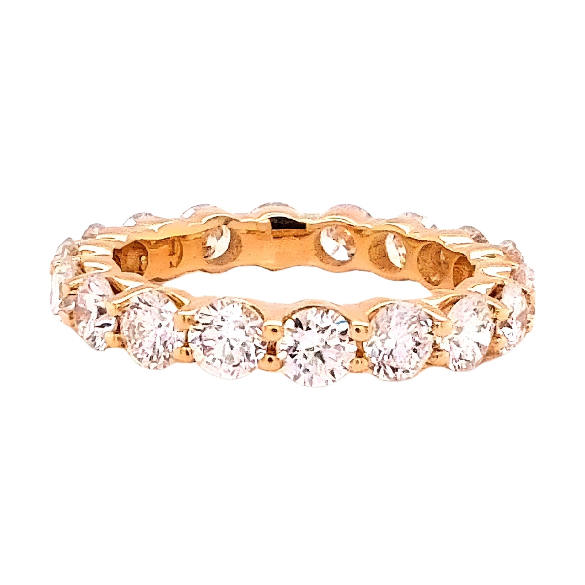 Round Diamond Eternity Band, 2.84 ct., 14K Yellow Gold, Lab Grown
