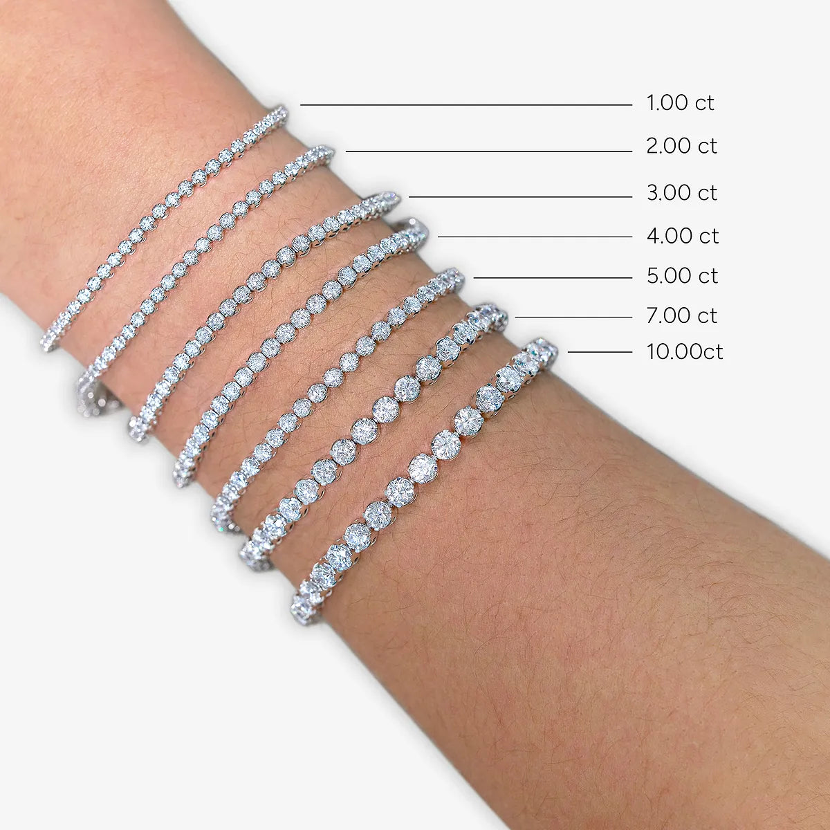 Bezel Set Tennis Bracelet