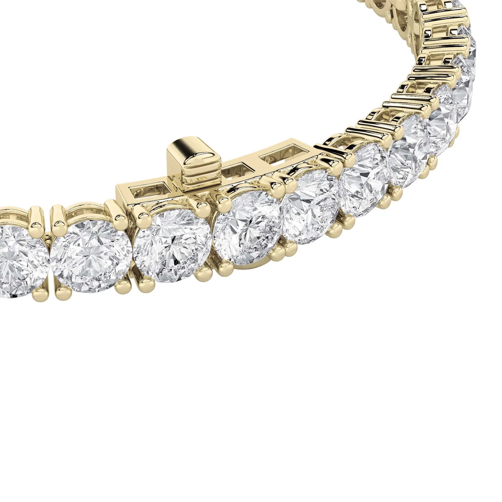 Round Diamond Tennis Bracelet in 1 ct. - 15 ct., 14K White Gold or 14K Yellow Gold
