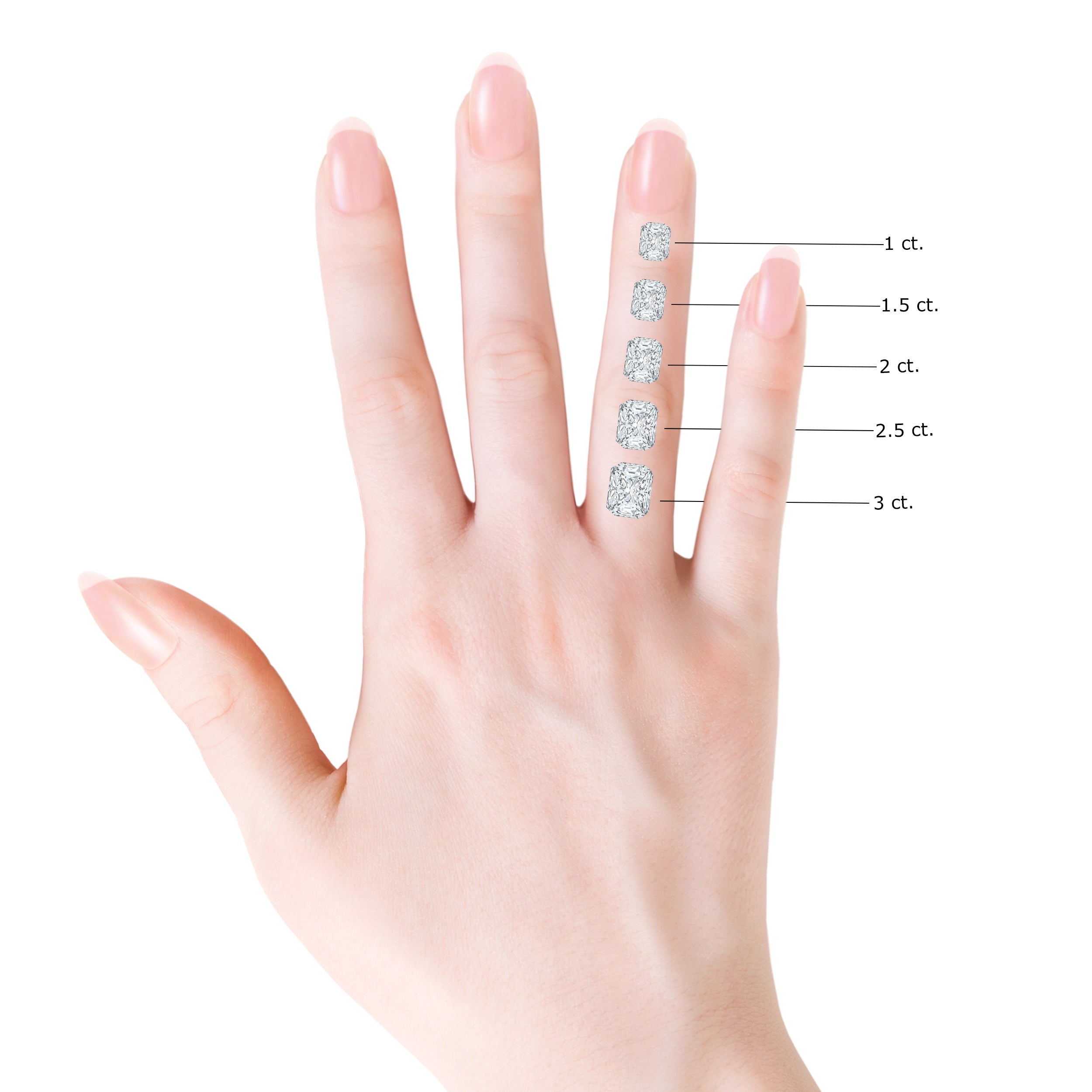 Radiant-Cut Diamond Classic Eternity Wedding Ring, Lab-Grown