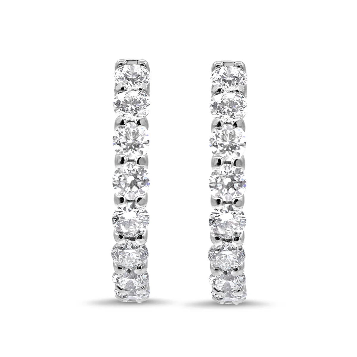 1-Inch Diamond Hoops