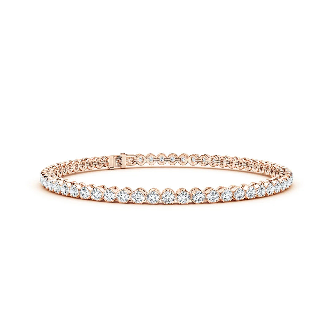 Brilliant Round Diamond Tennis Bracelet