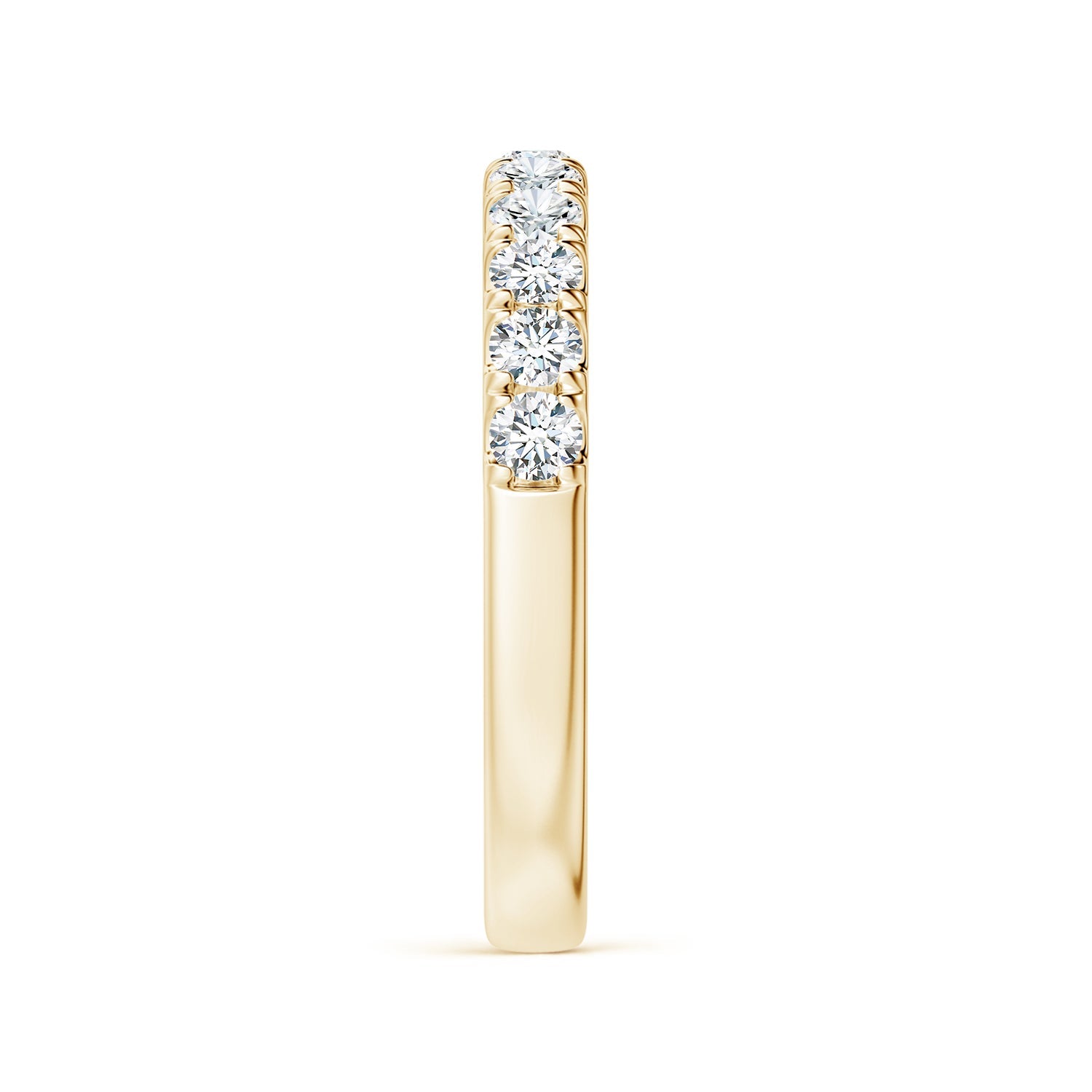 Classic Split Diamond Half Eternity Wedding Ring, Lab-Grown