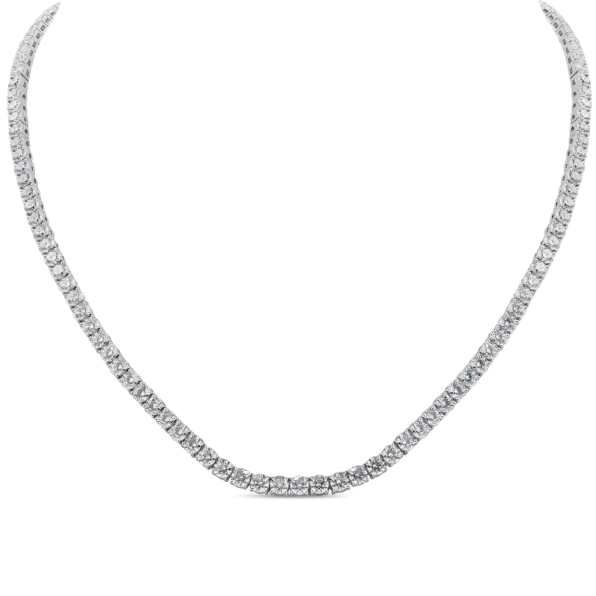 Lab Grown Round Diamond Necklace