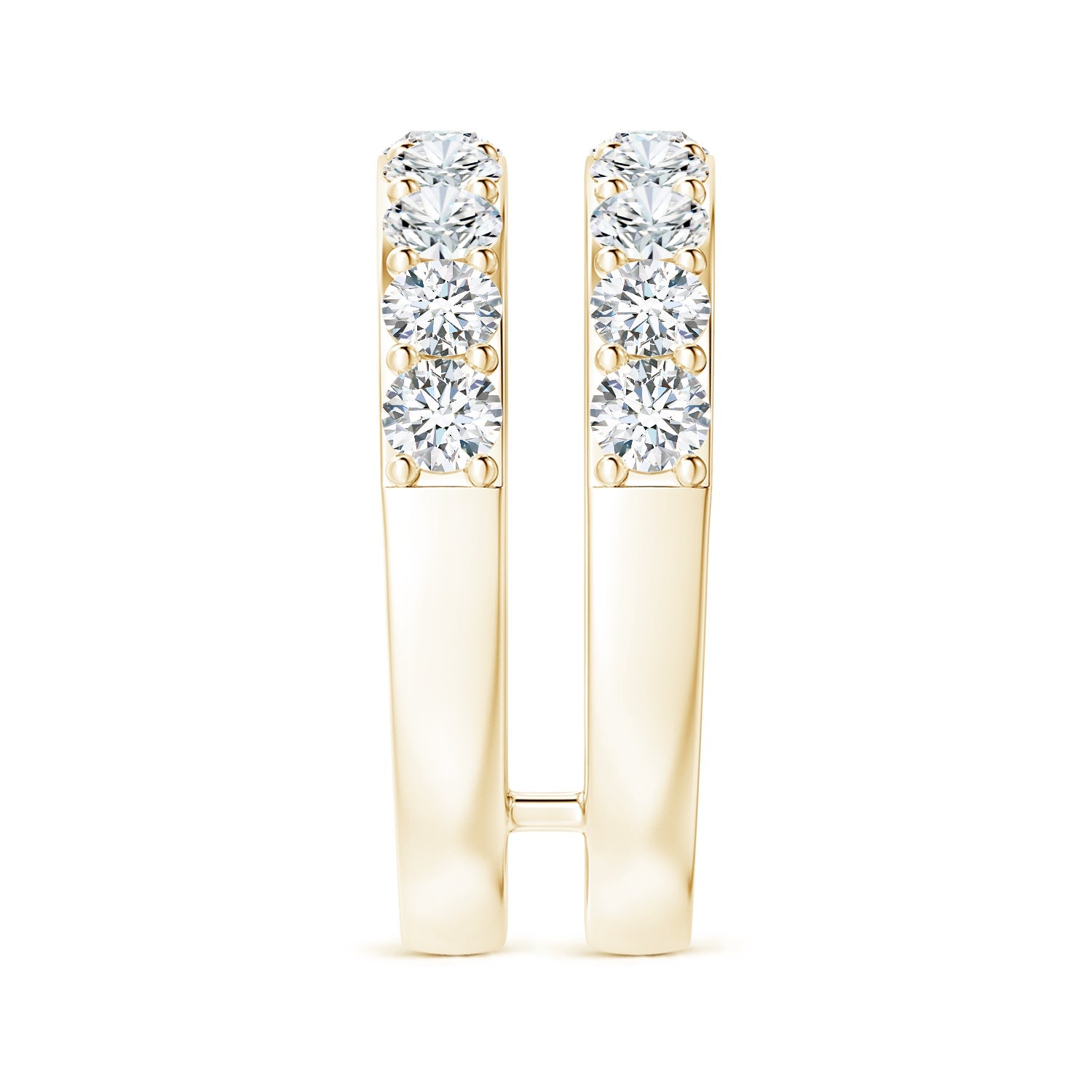 Diamond Double Shank Wedding Ring