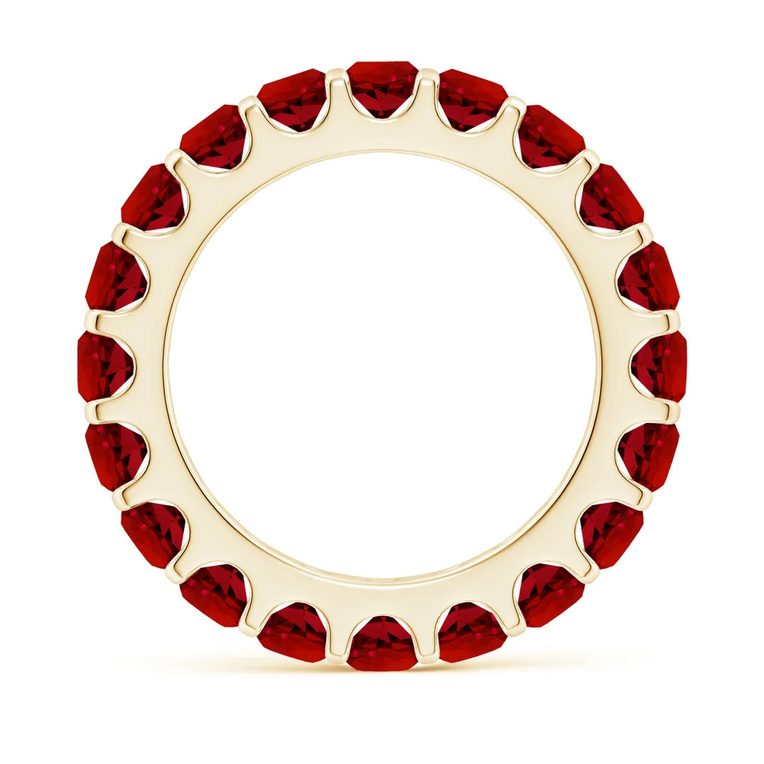 Eternity Lab-Grown Ruby Wedding Ring