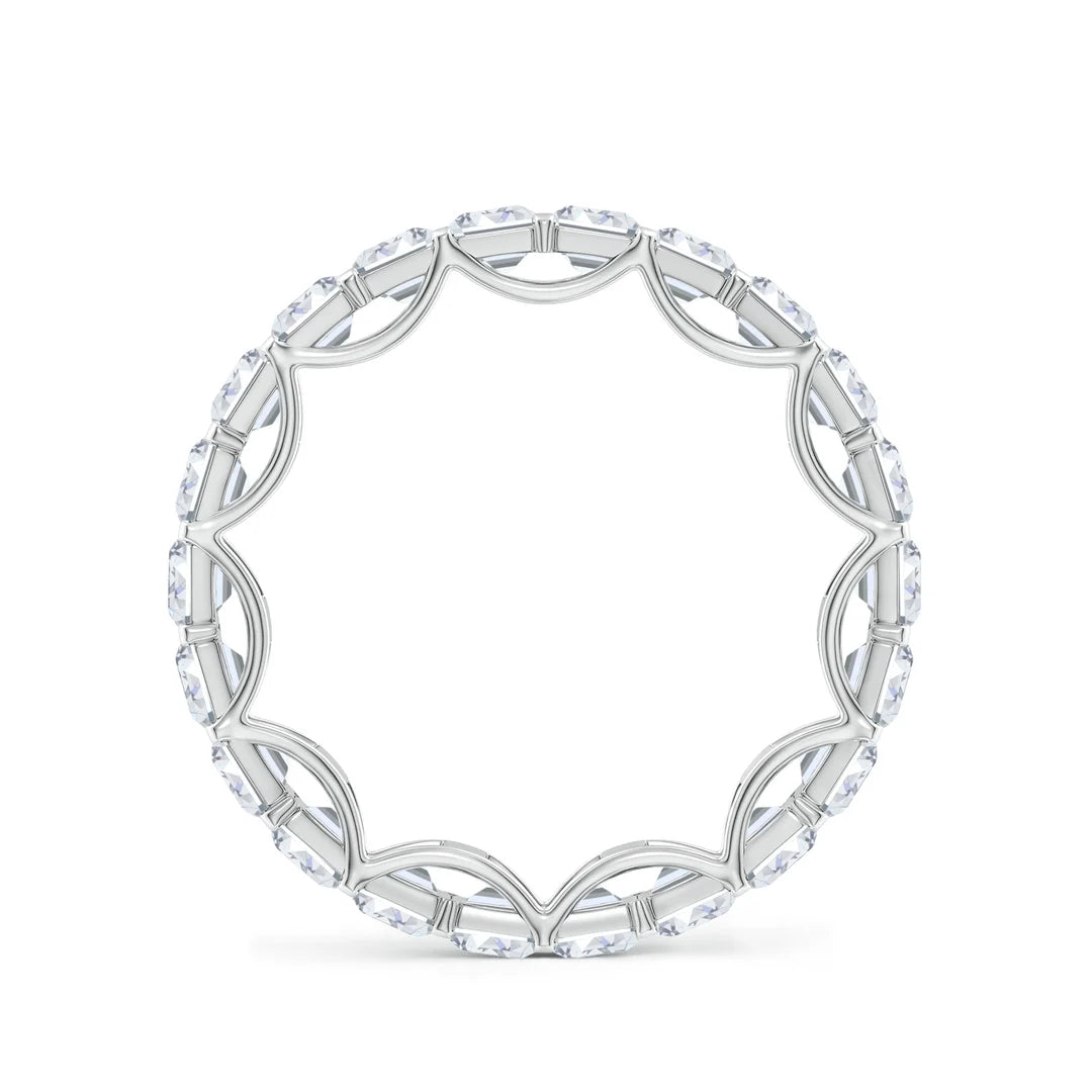 Emerald-Cut Diamond Eternity Wedding Ring
