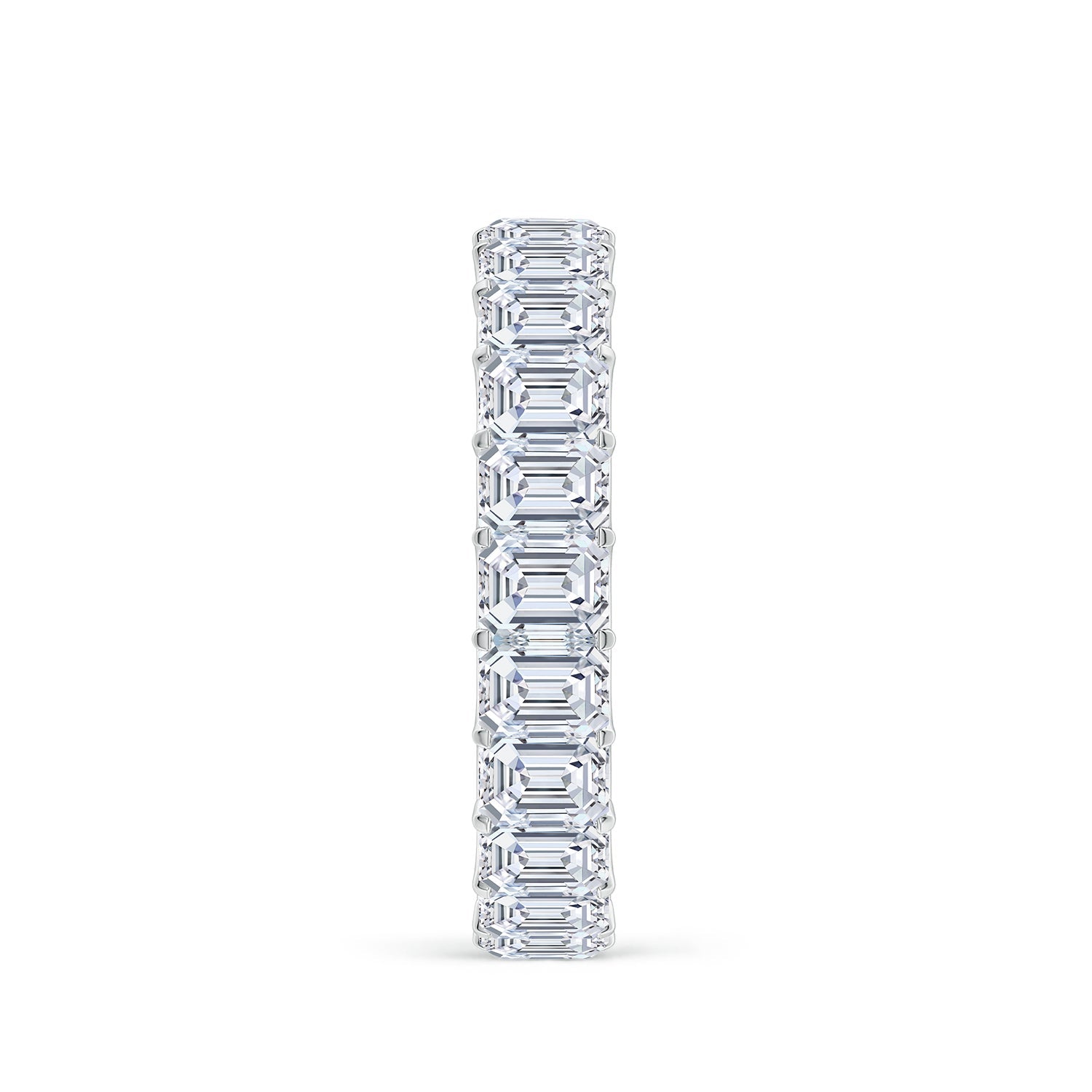 Emerald-Cut Diamond Eternity Wedding Ring