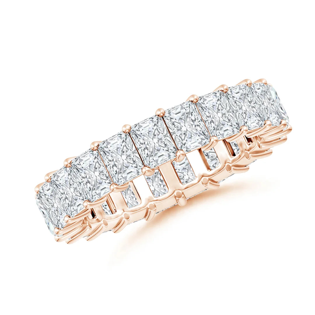 Radiant-Cut Diamond Classic Eternity Wedding Ring, Lab-Grown