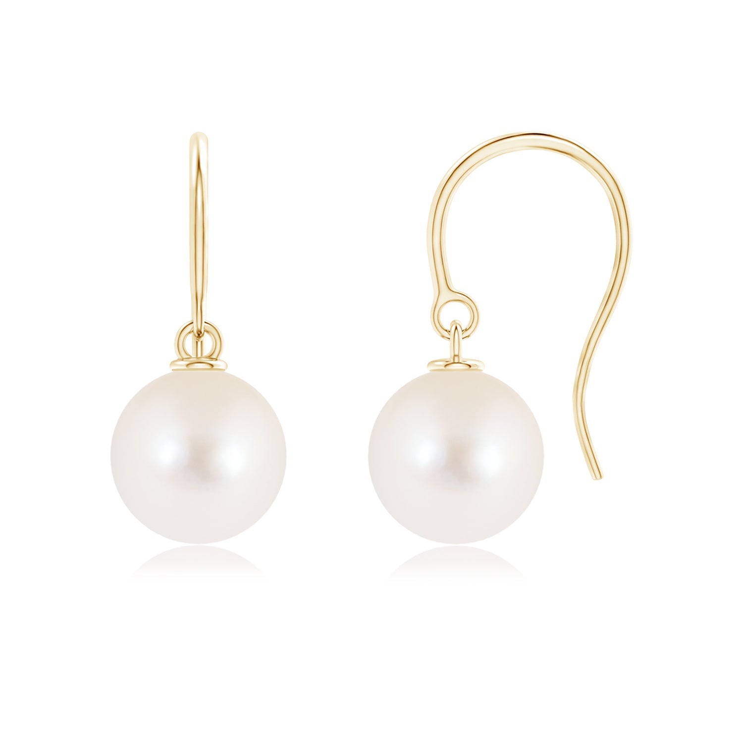 Freshwater Pearl Fish Hook Earrings