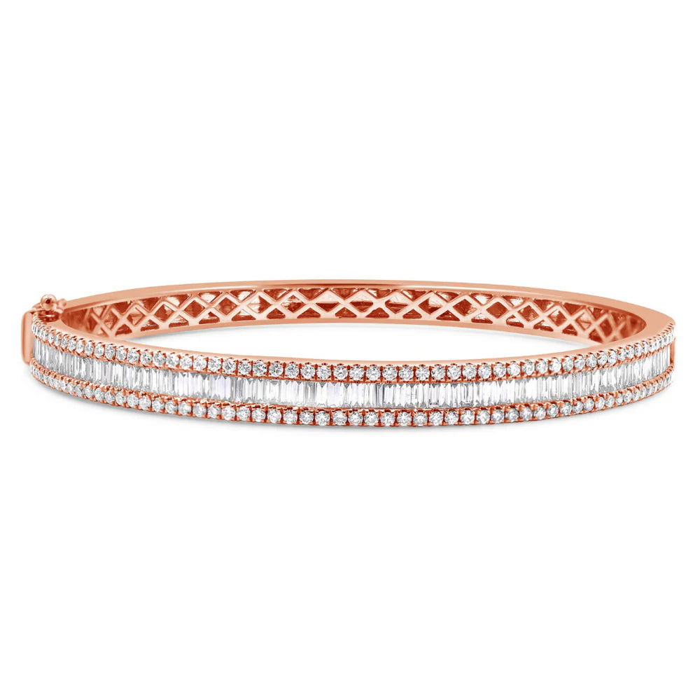Baguette Diamond Bangle