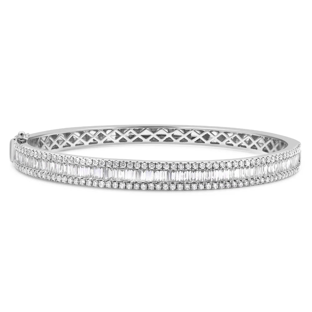 Baguette Diamond Bangle