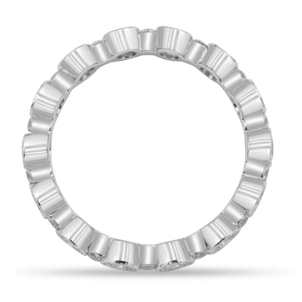 Bubble Diamond Band in 18K Gold – Classic Round Diamond Ring