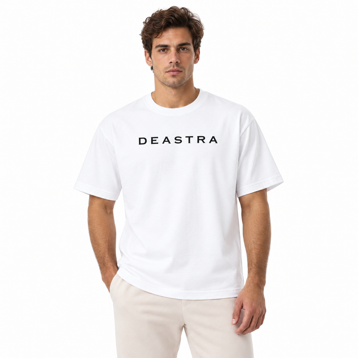 DEASTRA Men’s Heavyweight Oversized Cotton T-Shirt