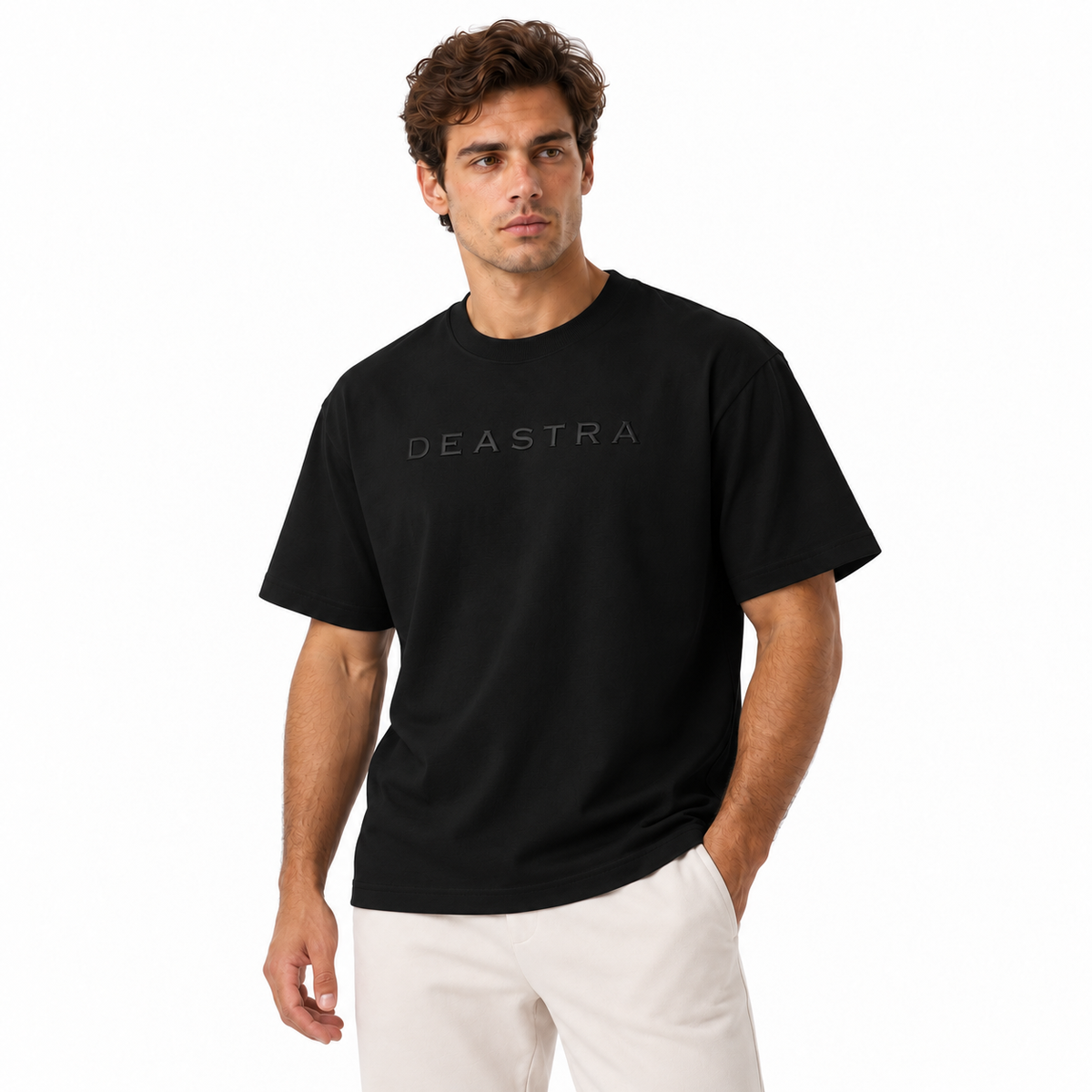 DEASTRA Men’s Heavyweight Oversized Cotton T-Shirt