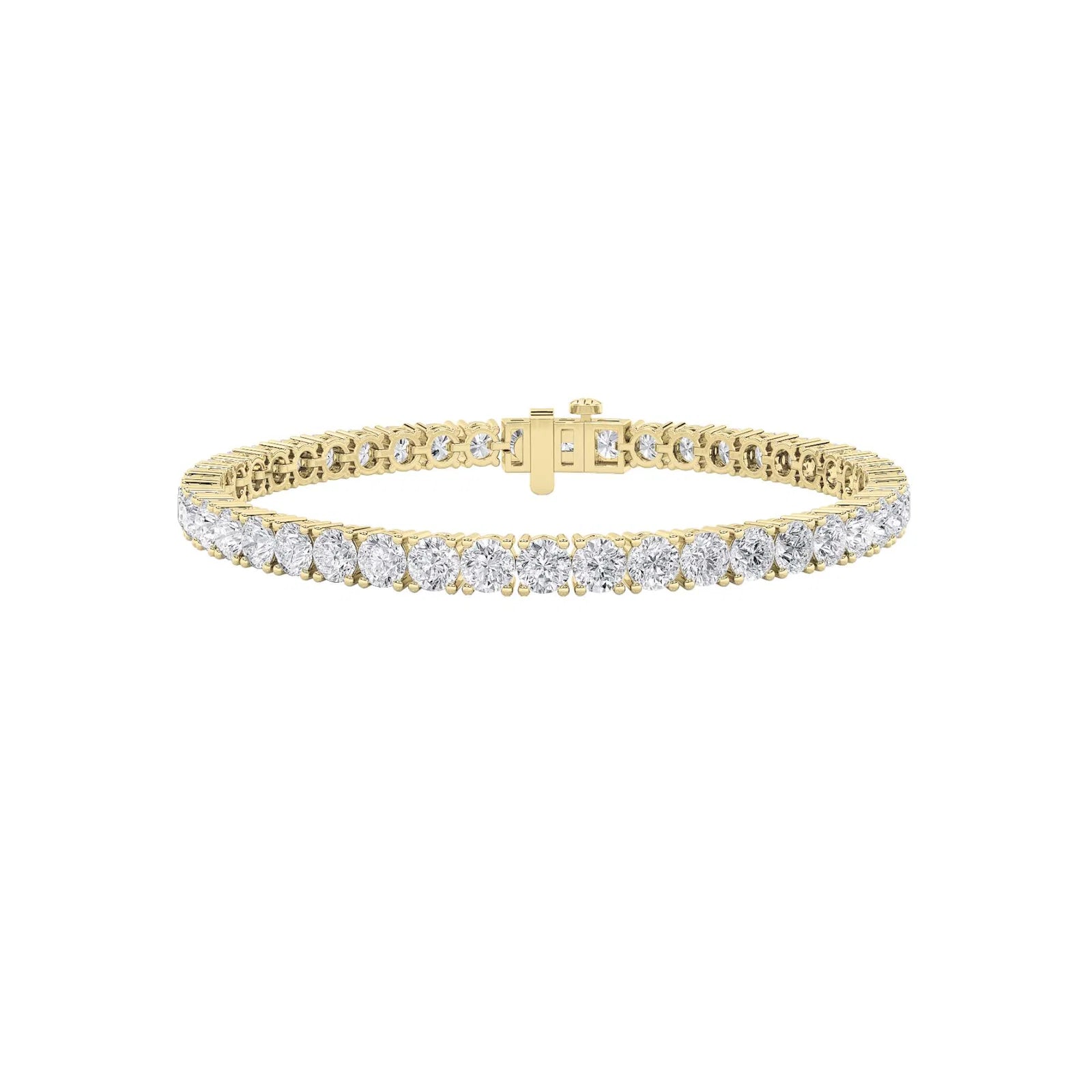Round Diamond Tennis Bracelet in 1 ct. - 15  ct., 14K White Gold or 14K Yellow Gold