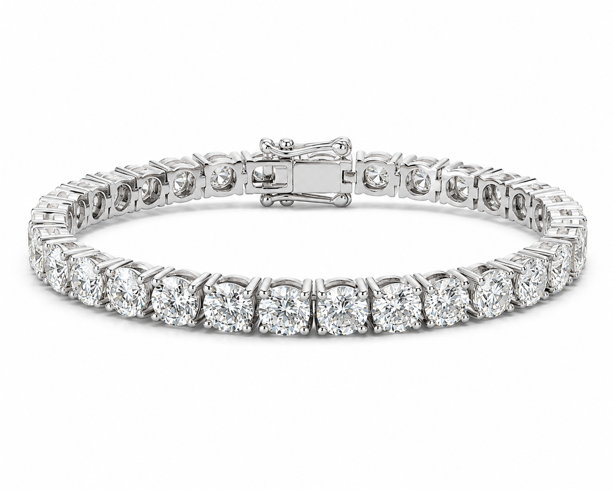 Brilliant Round Diamond Tennis Bracelet 1 ct. - 20 ct., in 14K Gold