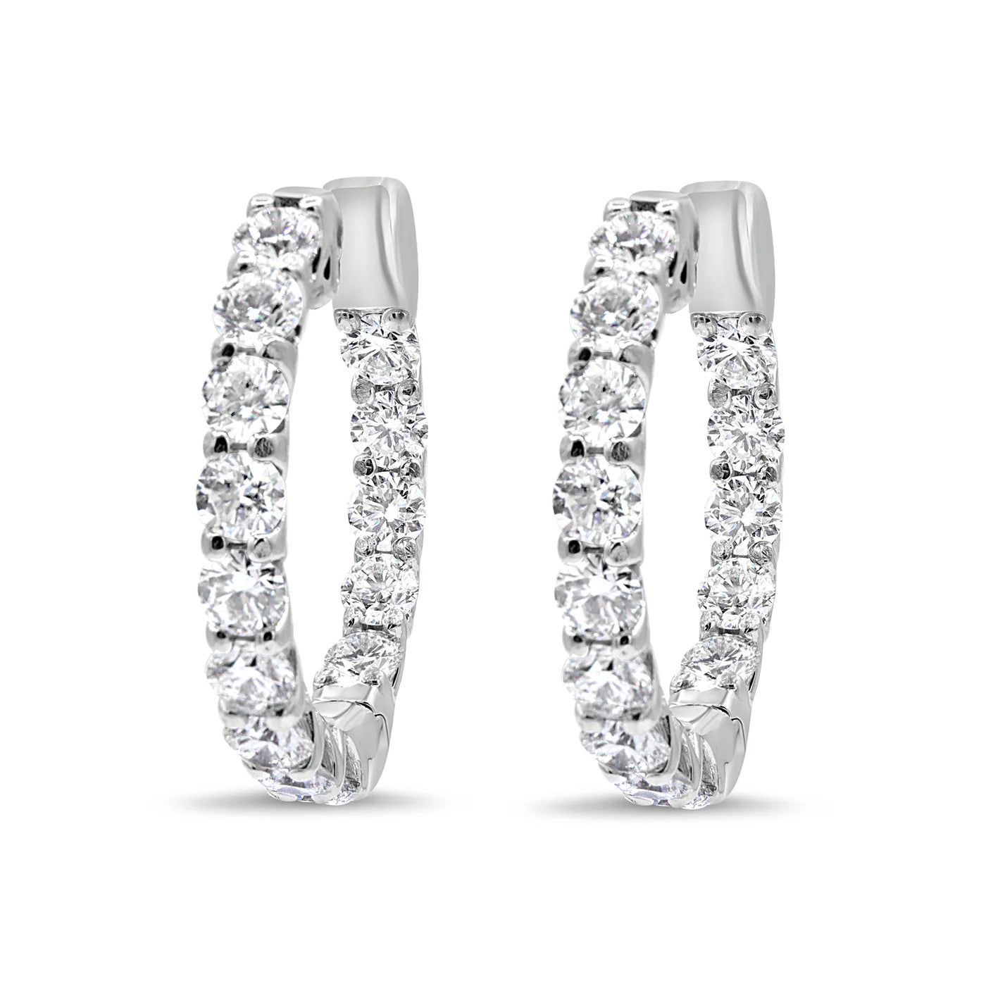 1-Inch Diamond Hoops