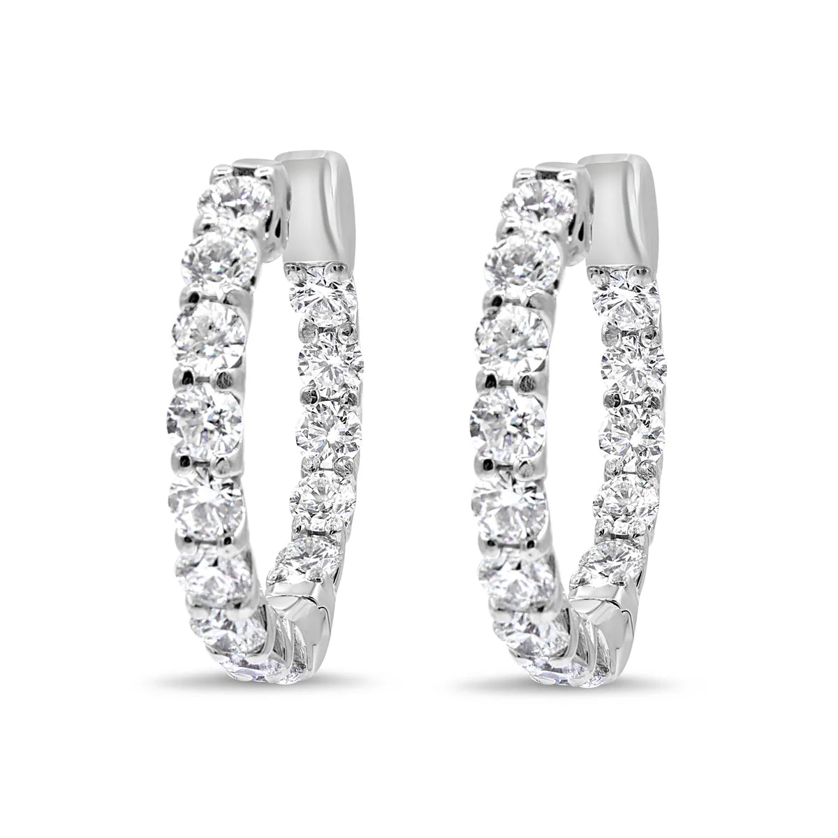 1-Inch Diamond Hoops