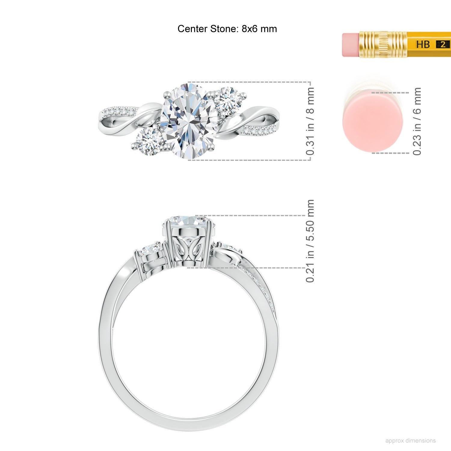 Nature Inspired Oval Lab-Grown Diamond Twisted Vine Engagement Ring