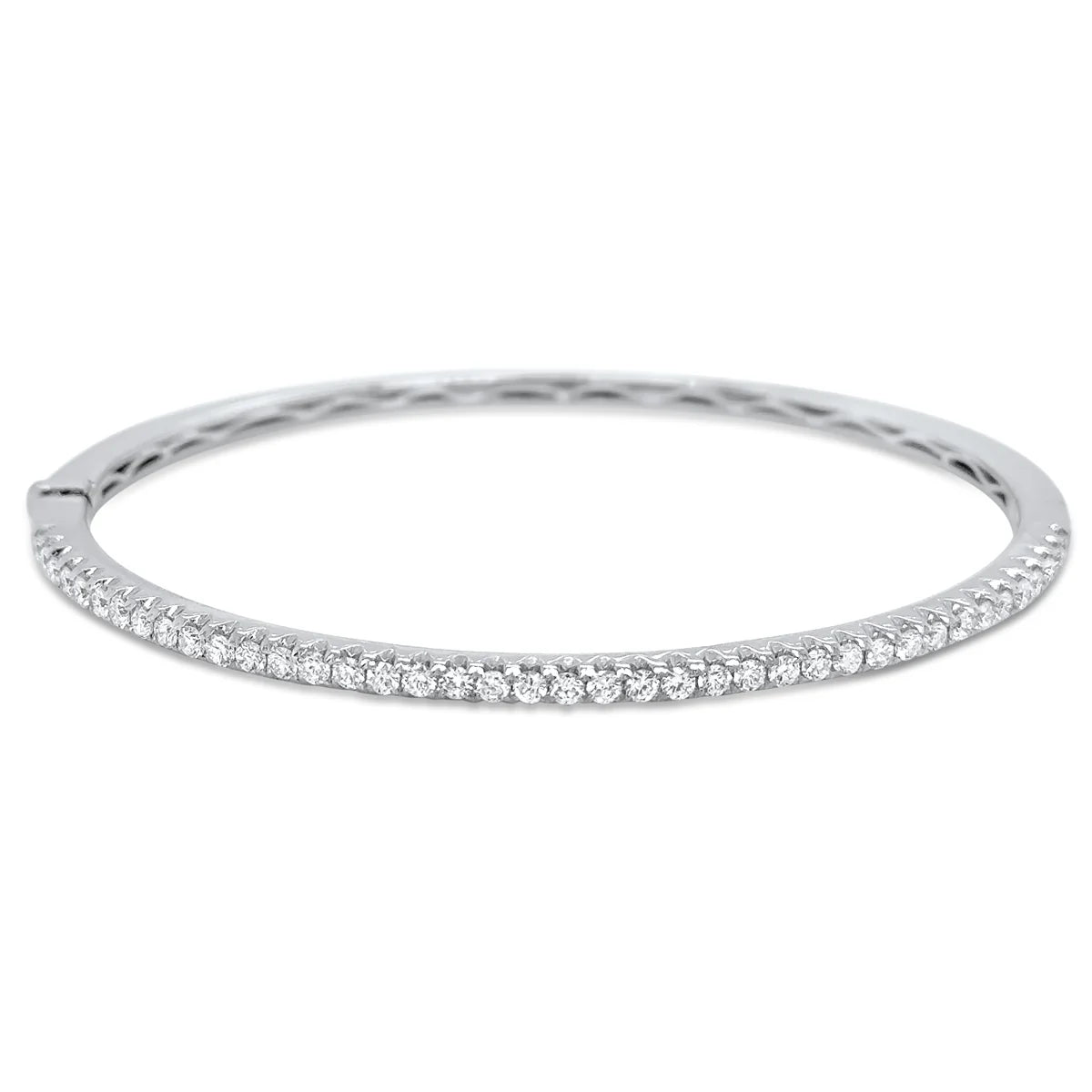 Single Row Diamond Bangle