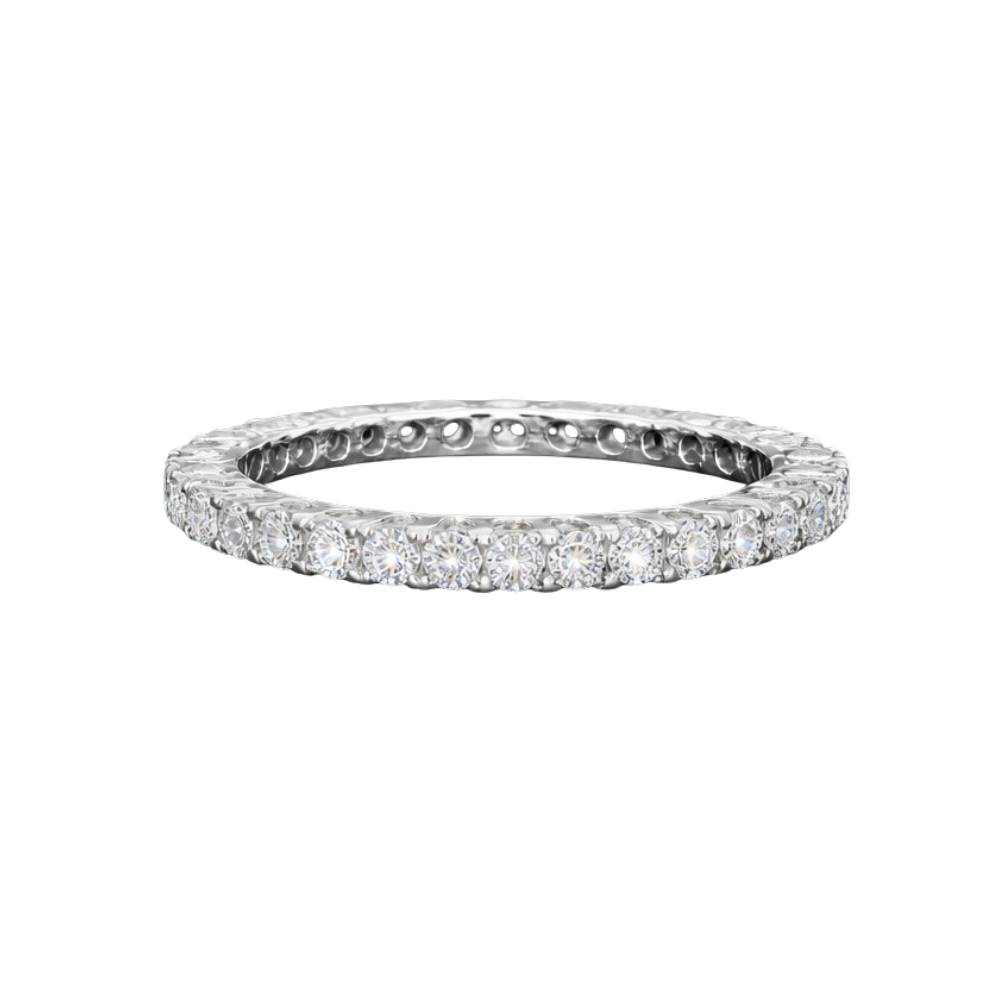 Round Diamond Eternity Band, 1.50 ct., 14K White Gold, Lab Grown