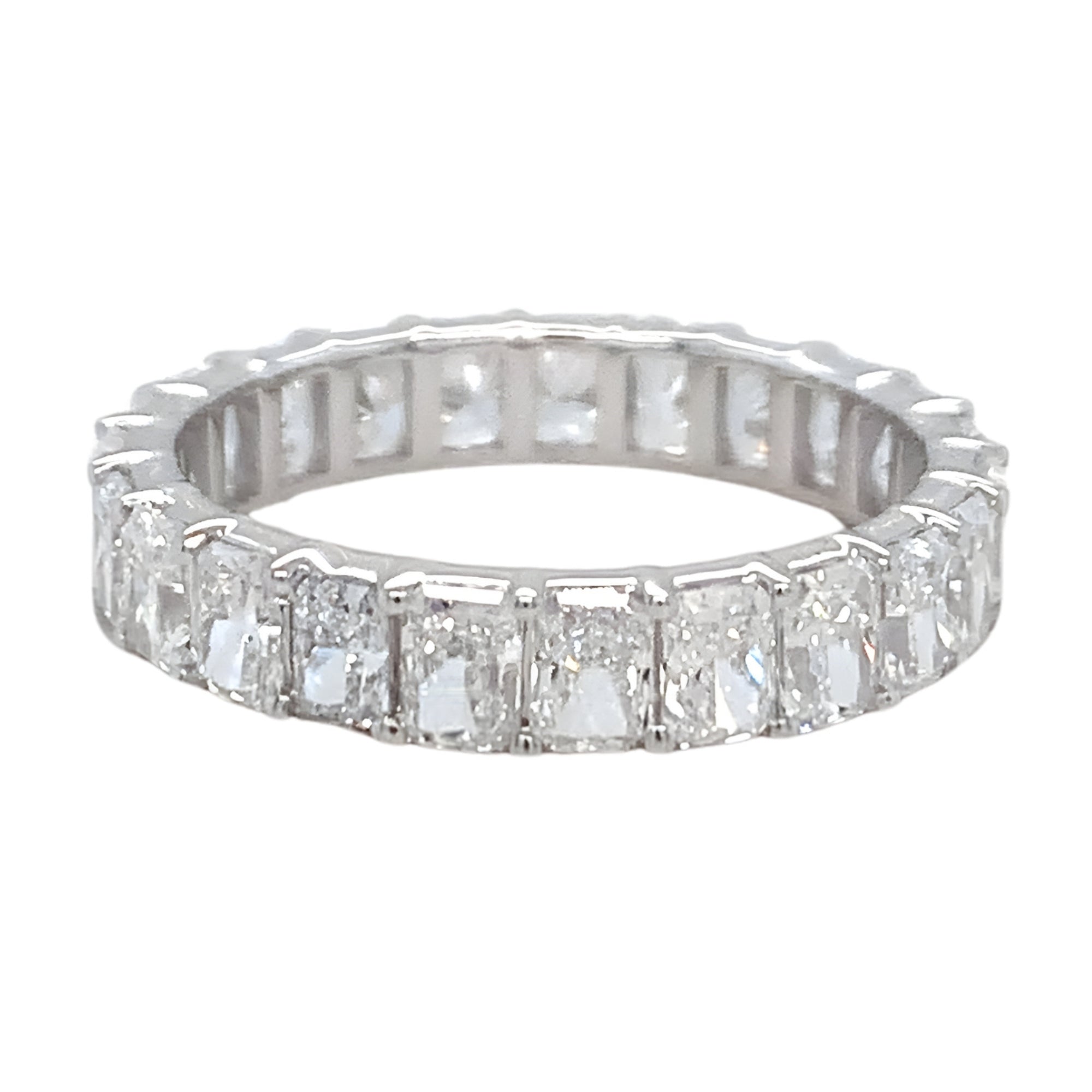 Long Radiant-Cut Diamond Eternity Band, 3.26 ct., 14K White Gold, Lab Grown