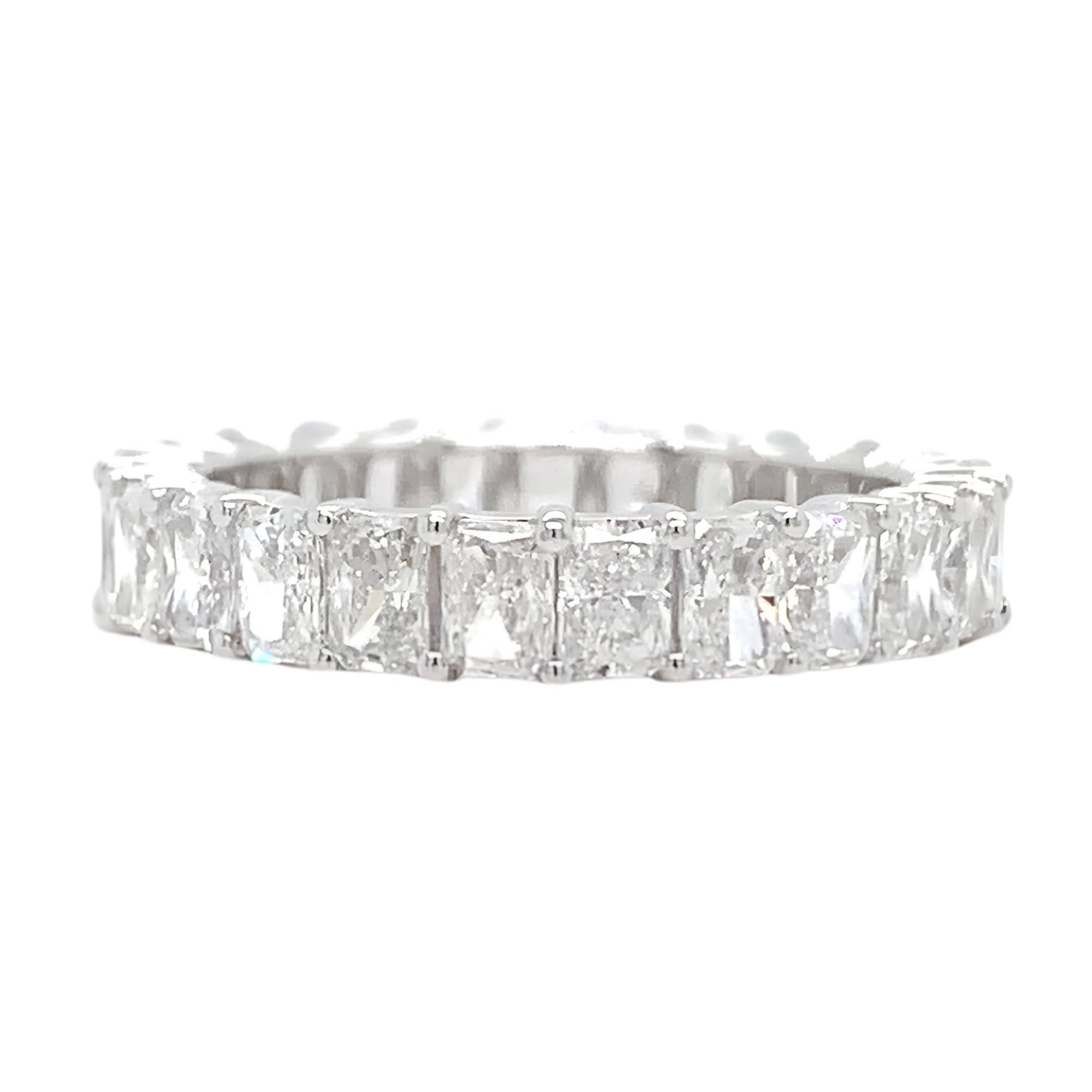 Long Radiant-Cut Diamond Eternity Band, 3.16 ct., 14K White Gold, Lab Grown