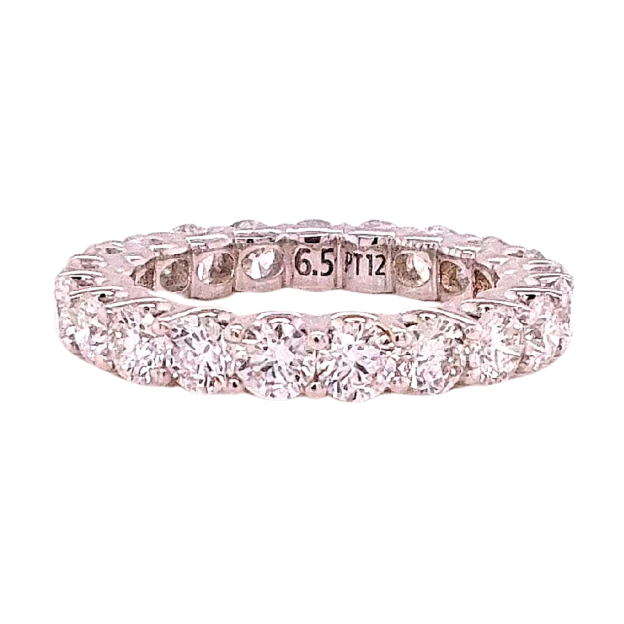 Round Diamond Eternity Band, 3.25 ct., 14K White Gold, Lab Grown