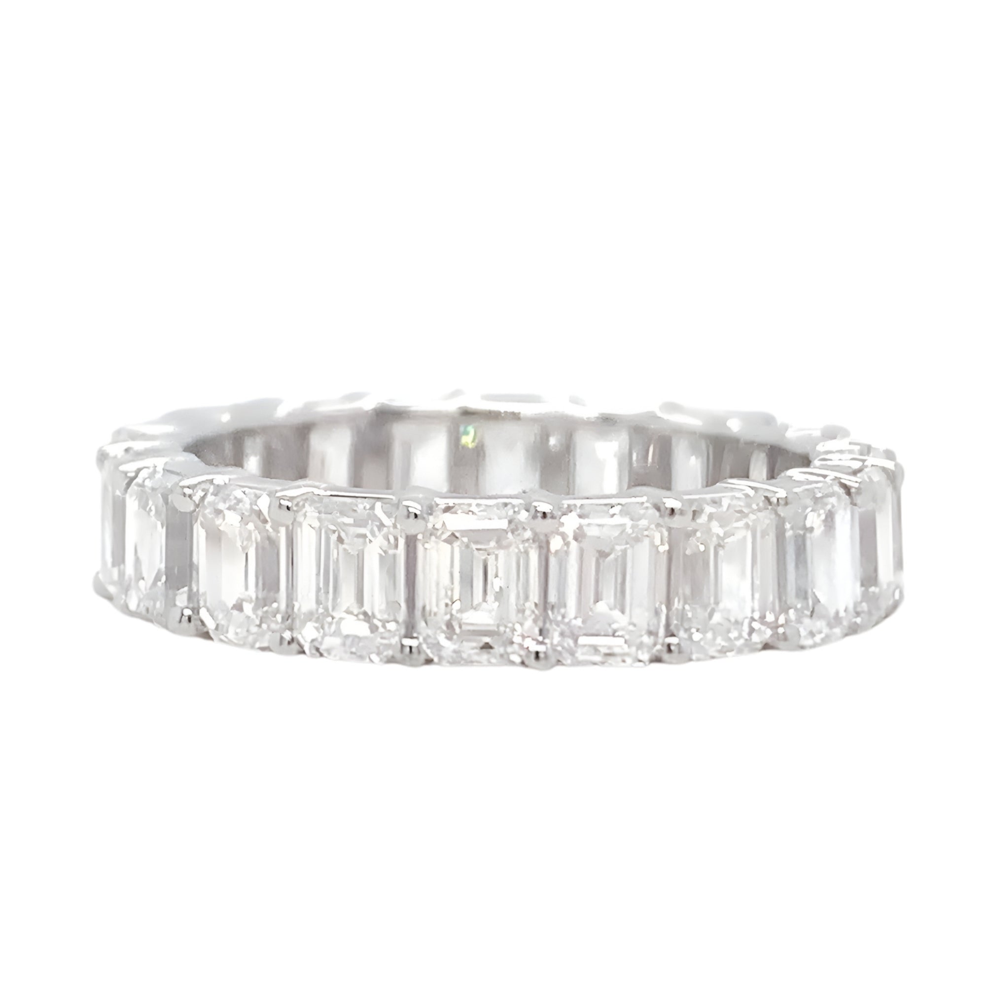 Emerald-Cut Diamond Eternity Band, 4.95 ct., 14K White Gold, Lab Grown