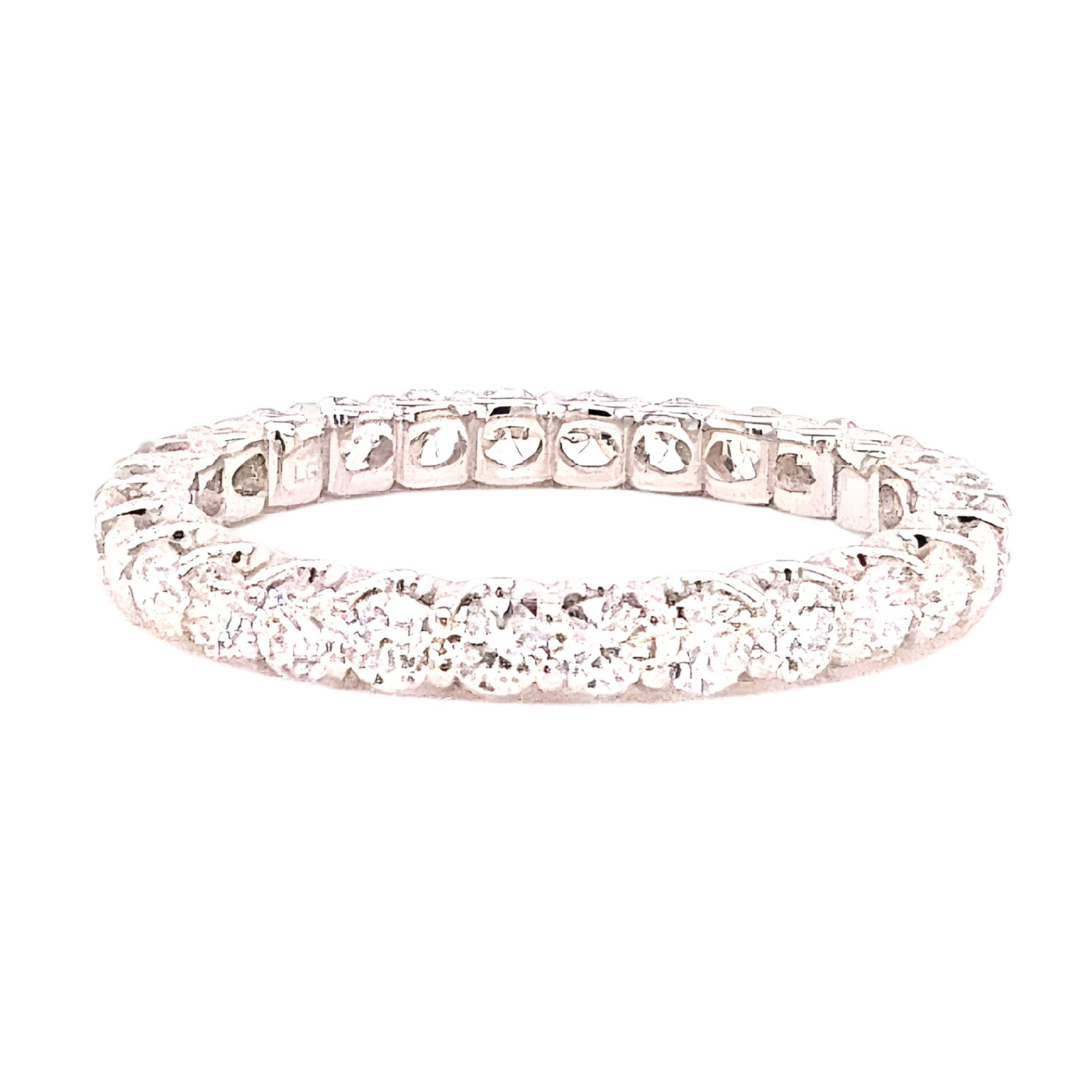 Round Diamond Eternity Band, 1.24 ct., 14K White Gold, Lab Grown
