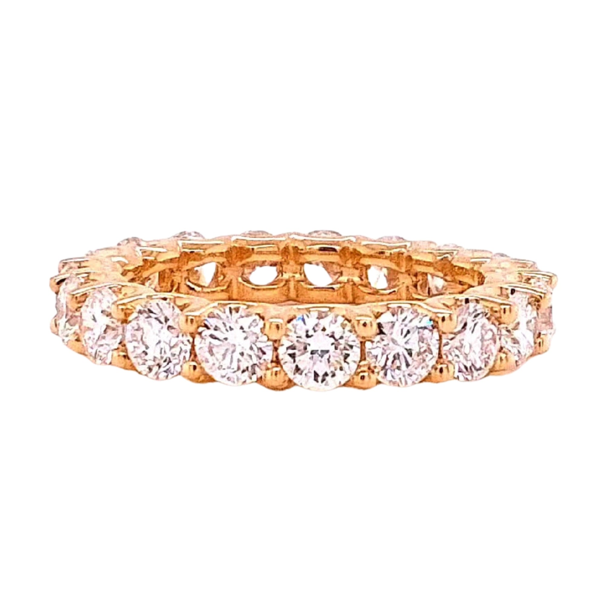 Round Diamond Eternity Band, 3.06 ct., 14K Yellow Gold, Lab Grown