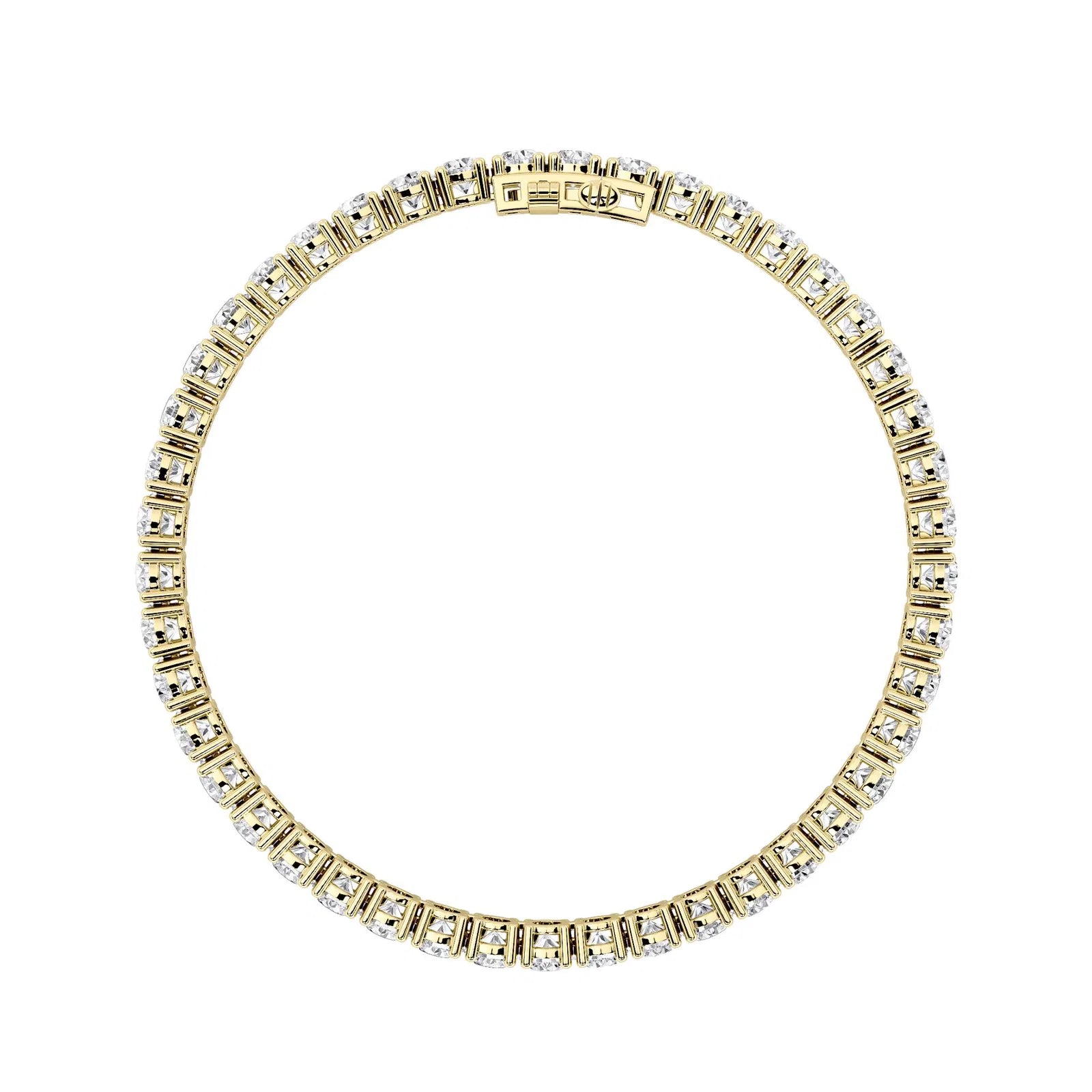 Round Diamond Tennis Bracelet in 1 ct. - 15  ct., 14K White Gold or 14K Yellow Gold