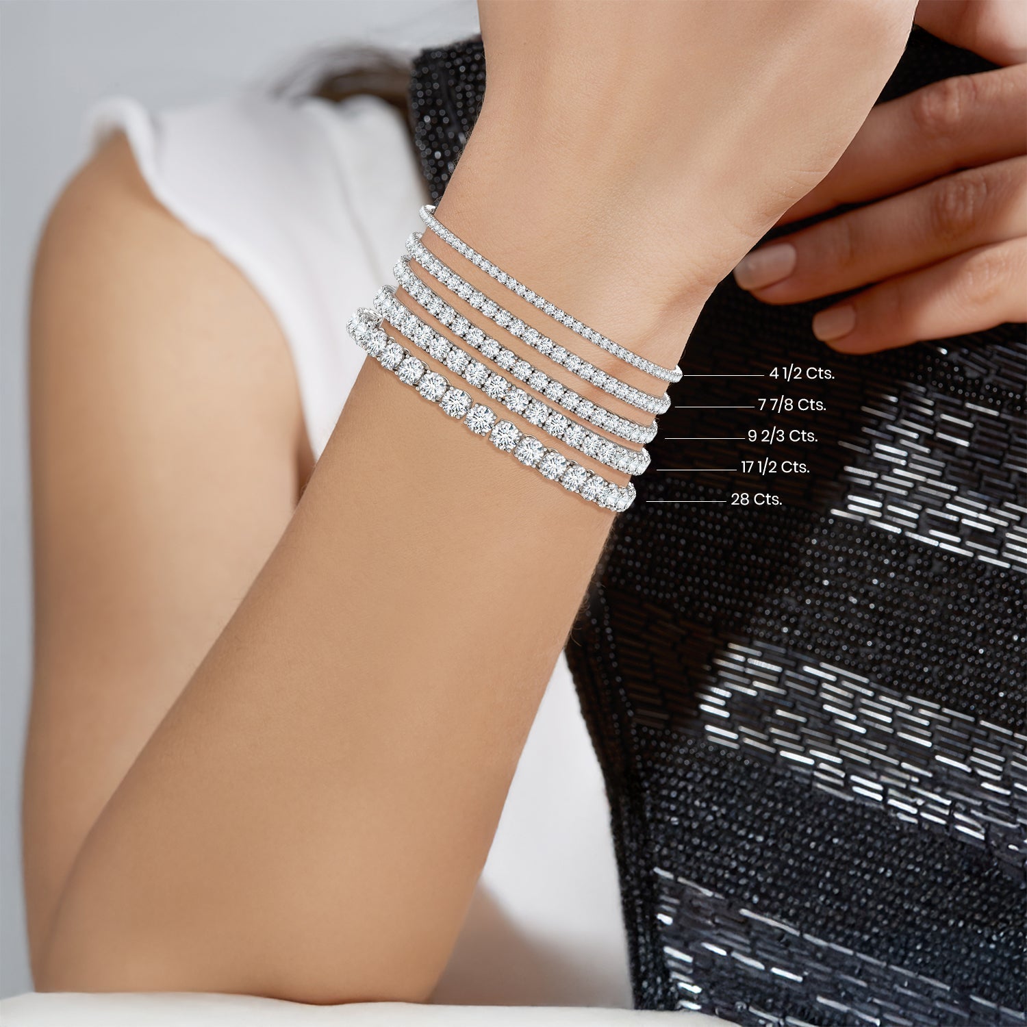 Classic Diamond Linear Tennis Bracelet, Lab-Grown