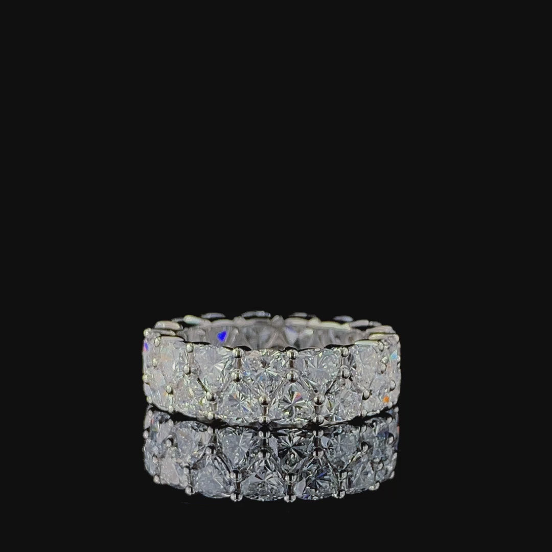 Trillion Diamond Trillion Eternity Band, 6.08 ct., 14K White Gold, Lab Grown/2